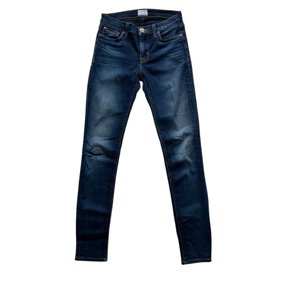 Hudson Colette Mid-Rise Skinny Jeans Size 27 Dark Wash - Picture 1 of 6